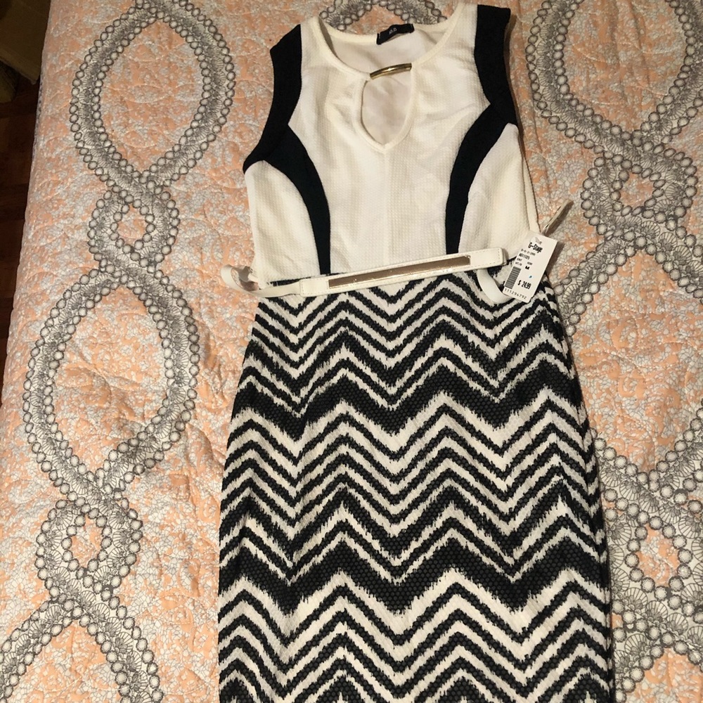 Black and white dress